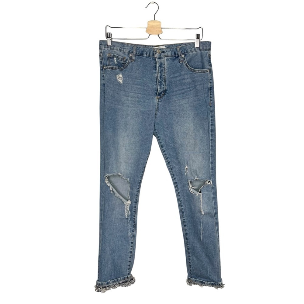 Vintage American Vintage Taper Destroyed Button Fly Jeans